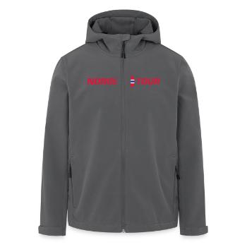 Norwegen Tour - Recycelte Männer Softshell-Jacke von Stanley/Stella - Anthrazit - Vorne - AI Model Male 185 light (185cm)