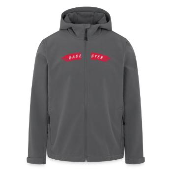 Bademeister Rückenschild - Recycelte Männer Softshell-Jacke von Stanley/Stella - Anthrazit - Vorne - AI Model Male 185 light (185cm)