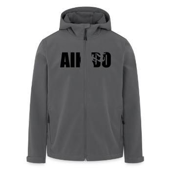 Aikido - Recycelte Männer Softshell-Jacke von Stanley/Stella - Anthrazit - Vorne - AI Model Male 185 light (185cm)