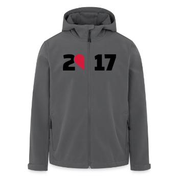 2017 - Recycelte Männer Softshell-Jacke von Stanley/Stella - Anthrazit - Vorne - AI Model Male 185 light (185cm)