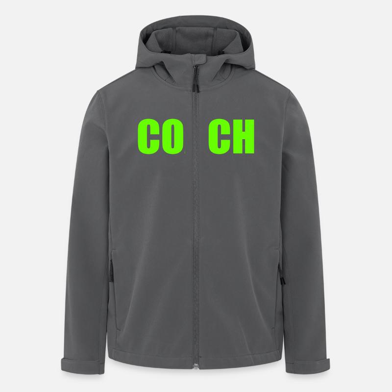 Coach - Recycelte Männer Softshell-Jacke von Stanley/Stella - Anthrazit