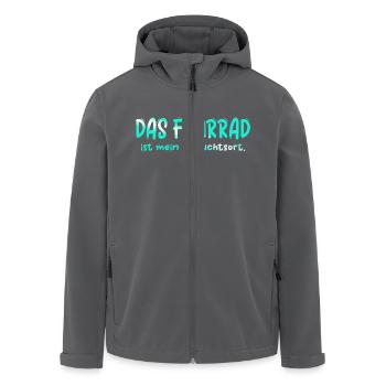 Fahrrad Fahrräder Fahrrad Fahrrad Fahrrad Biker MTB 14 - Recycelte Männer Softshell-Jacke von Stanley/Stella - Anthrazit - Vorne - AI Model Male 185 light (185cm)