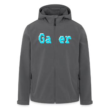 Gamer - Recycelte Männer Softshell-Jacke von Stanley/Stella - Anthrazit - Vorne - AI Model Male 185 light (185cm)