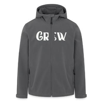 crew - Recycelte Männer Softshell-Jacke von Stanley/Stella - Anthrazit - Vorne - AI Model Male 185 light (185cm)