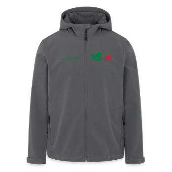 Rote Rose - Recycelte Männer Softshell-Jacke von Stanley/Stella - Anthrazit - Vorne - AI Model Male 185 light (185cm)