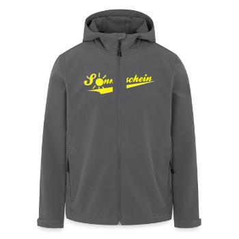 Sonnenschein BP1 - Recycelte Männer Softshell-Jacke von Stanley/Stella - Anthrazit - Vorne - AI Model Male 185 light (185cm)