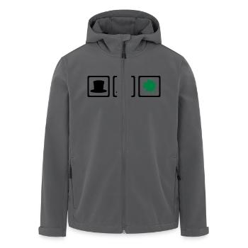 Schornsteinfeger - Recycelte Männer Softshell-Jacke von Stanley/Stella - Anthrazit - Vorne - AI Model Male 185 light (185cm)