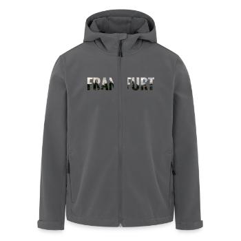 City Skyline Frankfurt - Recycelte Männer Softshell-Jacke von Stanley/Stella - Anthrazit - Vorne - AI Model Male 185 light (185cm)