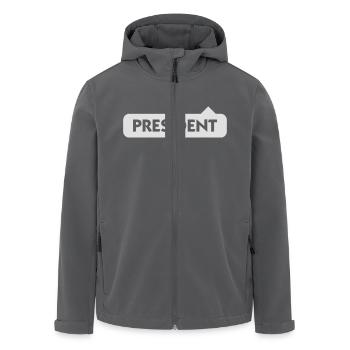 Präsident - Recycelte Männer Softshell-Jacke von Stanley/Stella - Anthrazit - Vorne - AI Model Male 185 light (185cm)