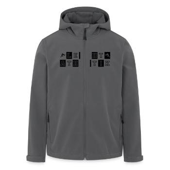 Leichtathletik Kacheln - Recycelte Männer Softshell-Jacke von Stanley/Stella - Anthrazit - Vorne - AI Model Male 185 light (185cm)