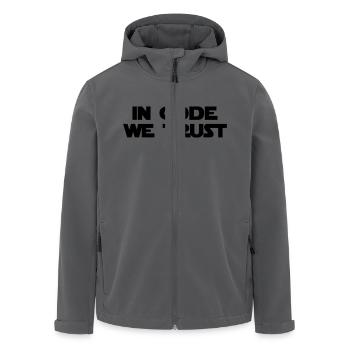 Computer / Geek / Programmierung / Game - Recycelte Männer Softshell-Jacke von Stanley/Stella - Anthrazit - Vorne - AI Model Male 185 light (185cm)