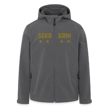 Sekretärin Assistentin Assistent Ausbildung Arbeit - Recycelte Männer Softshell-Jacke von Stanley/Stella - Anthrazit - Vorne - AI Model Male 185 light (185cm)