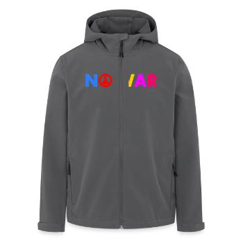 No war - Recycelte Männer Softshell-Jacke von Stanley/Stella - Anthrazit - Vorne - AI Model Male 185 light (185cm)