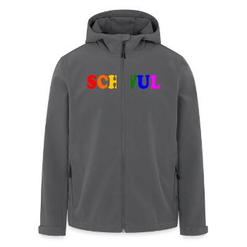 Schwul - Recycelte Männer Softshell-Jacke von Stanley/Stella - Anthrazit - Vorne - AI Model Male 185 light (185cm)