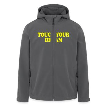 touch your dream - Recycelte Männer Softshell-Jacke von Stanley/Stella - Anthrazit - Vorne - AI Model Male 185 light (185cm)