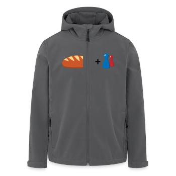 Brot und Spiele - Recycelte Männer Softshell-Jacke von Stanley/Stella - Anthrazit - Vorne - AI Model Male 185 light (185cm)