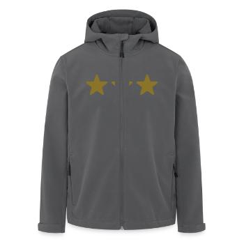 gold stars sterne - Recycelte Männer Softshell-Jacke von Stanley/Stella - Anthrazit - Vorne - AI Model Male 185 light (185cm)