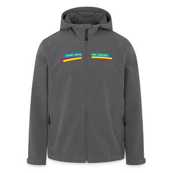 Klima Lüftung Heizung Sanitär - Recycelte Männer Softshell-Jacke von Stanley/Stella - Anthrazit - Vorne - AI Model Male 185 light (185cm)