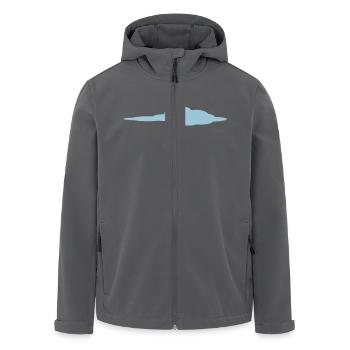 Wolke - Recycelte Männer Softshell-Jacke von Stanley/Stella - Anthrazit - Vorne - AI Model Male 185 light (185cm)