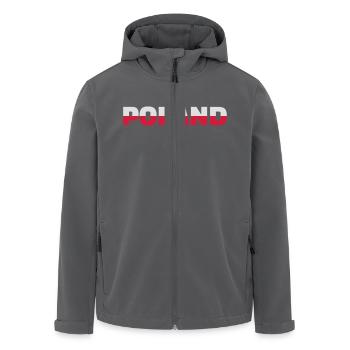 Polen - Recycelte Männer Softshell-Jacke von Stanley/Stella - Anthrazit - Vorne - AI Model Male 185 light (185cm)