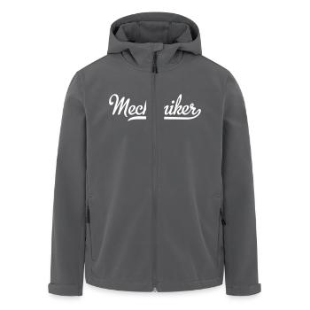 Mechaniker - Recycelte Männer Softshell-Jacke von Stanley/Stella - Anthrazit - Vorne - AI Model Male 185 light (185cm)