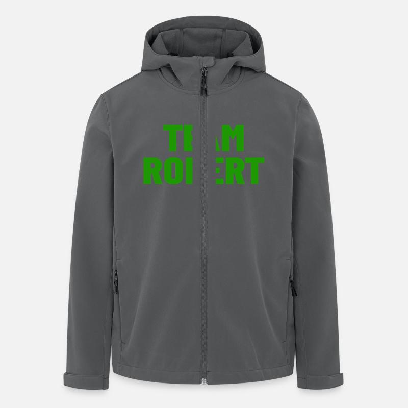Team Robert - Recycelte Männer Softshell-Jacke von Stanley/Stella - Anthrazit