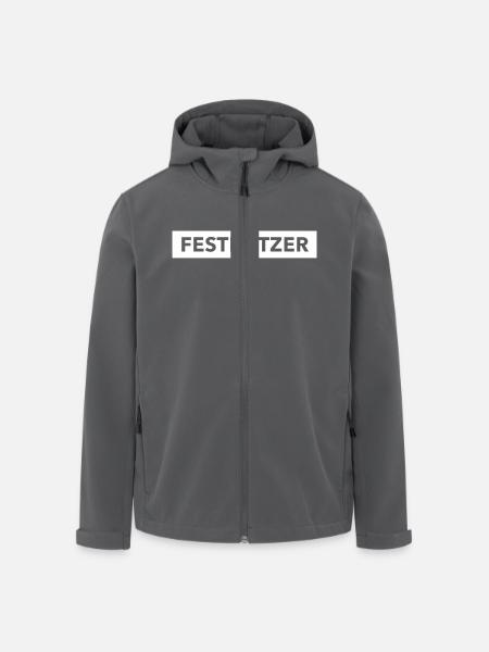 Festnetzer - Recycelte Männer Softshell-Jacke von Stanley/Stella - Anthrazit