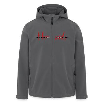Humanoïde - Veste softshell homme en polyester recyclé Stanley/Stella - charbon - Devant - AI Model Male 185 light (185cm)