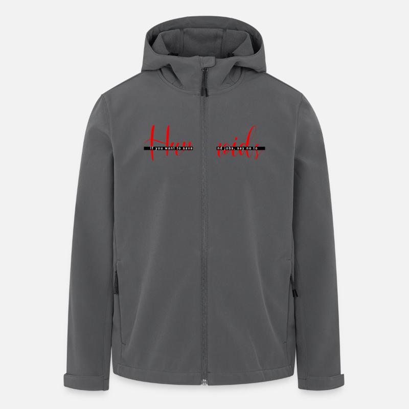 Humanoid - Men’s Recycled Softshell Jacket by Stanley/Stella - anthracite