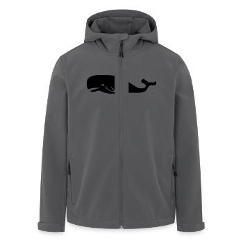Wal - Recycelte Männer Softshell-Jacke von Stanley/Stella - Anthrazit - Vorne - AI Model Male 185 light (185cm)