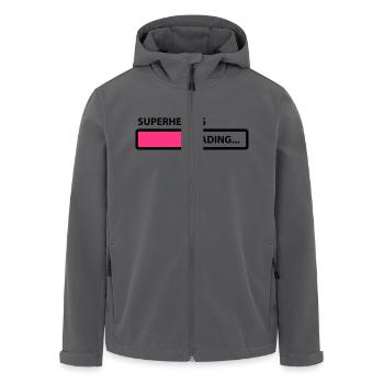 superhero is loading - Recycelte Männer Softshell-Jacke von Stanley/Stella - Anthrazit - Vorne - AI Model Male 185 light (185cm)