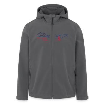 Langlauf in den Bergen - Recycelte Männer Softshell-Jacke von Stanley/Stella - Anthrazit - Vorne - AI Model Male 185 light (185cm)