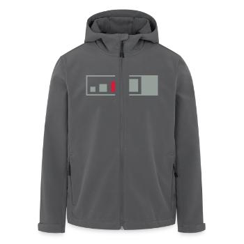 regular geocache - Recycelte Männer Softshell-Jacke von Stanley/Stella - Anthrazit - Vorne - AI Model Male 185 light (185cm)