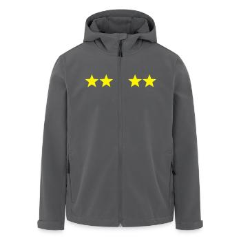 5 Sterne / 5 Stars - Recycelte Männer Softshell-Jacke von Stanley/Stella - Anthrazit - Vorne - AI Model Male 185 light (185cm)