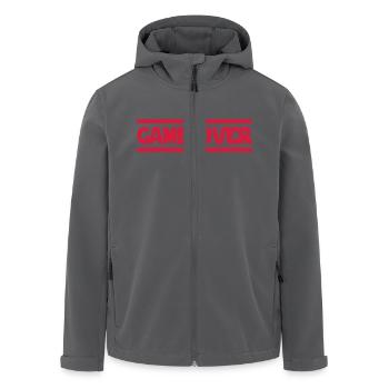 Game Over - Recycelte Männer Softshell-Jacke von Stanley/Stella - Anthrazit - Vorne - AI Model Male 185 light (185cm)