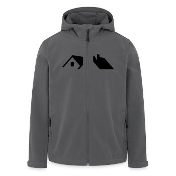 Dach - Recycelte Männer Softshell-Jacke von Stanley/Stella - Anthrazit - Vorne - AI Model Male 185 light (185cm)