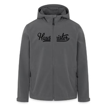 hausmeister - Recycelte Männer Softshell-Jacke von Stanley/Stella - Anthrazit - Vorne - AI Model Male 185 light (185cm)