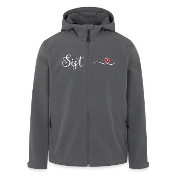 Schwester - Recycelte Männer Softshell-Jacke von Stanley/Stella - Anthrazit - Vorne - AI Model Male 185 light (185cm)