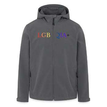 LGBTQIA+ - Recycelte Männer Softshell-Jacke von Stanley/Stella - Anthrazit - Vorne - AI Model Male 185 light (185cm)