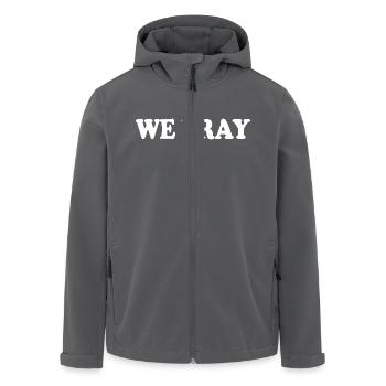 We pray - Recycelte Männer Softshell-Jacke von Stanley/Stella - Anthrazit - Vorne - AI Model Male 185 light (185cm)