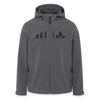 Evolution Weight Lifting - Recycelte Männer Softshell-Jacke von Stanley/Stella - Anthrazit - Vorne - AI Model Male 185 light (185cm)