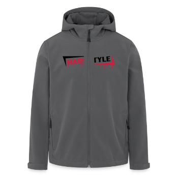 Hardstyle Graffiti - Recycelte Männer Softshell-Jacke von Stanley/Stella - Anthrazit - Vorne - AI Model Male 185 light (185cm)