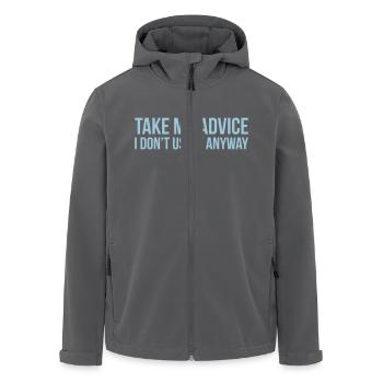 Take my advice - Recycelte Männer Softshell-Jacke von Stanley/Stella - Anthrazit - Vorne - AI Model Male 185 light (185cm)
