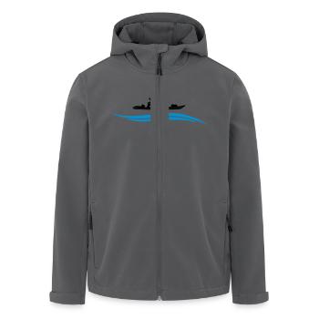 Kanu Wasser - Recycelte Männer Softshell-Jacke von Stanley/Stella - Anthrazit - Vorne - AI Model Male 185 light (185cm)
