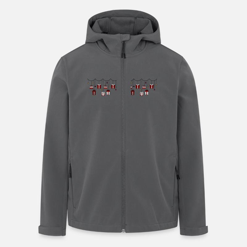 Girlande - Recycelte Männer Softshell-Jacke von Stanley/Stella - Anthrazit