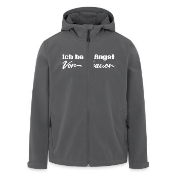 Ich habe Angst vor Frauen - Recycelte Männer Softshell-Jacke von Stanley/Stella - Anthrazit - Vorne - AI Model Male 185 light (185cm)