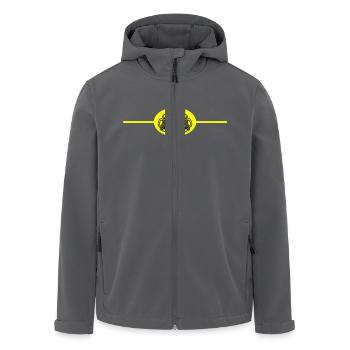Bier Element - Recycelte Männer Softshell-Jacke von Stanley/Stella - Anthrazit - Vorne - AI Model Male 185 light (185cm)