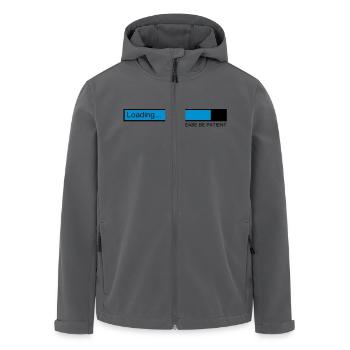loading / ladebalken / pc / download - Recycelte Männer Softshell-Jacke von Stanley/Stella - Anthrazit - Vorne - AI Model Male 185 light (185cm)