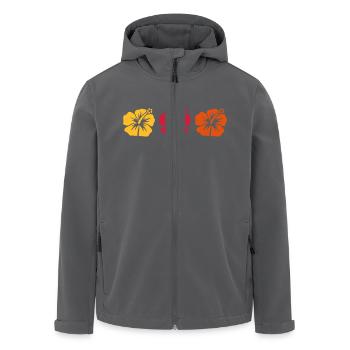 Hibiskus - Recycelte Männer Softshell-Jacke von Stanley/Stella - Anthrazit - Vorne - AI Model Male 185 light (185cm)