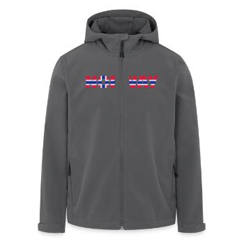 Norwegen - Recycelte Männer Softshell-Jacke von Stanley/Stella - Anthrazit - Vorne - AI Model Male 185 light (185cm)